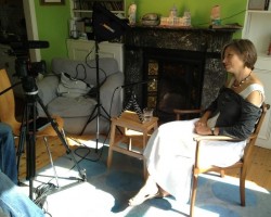 Amy' s pic of iBook filming