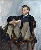 Portrait of Renoir by Frédéric Bazille, 1867